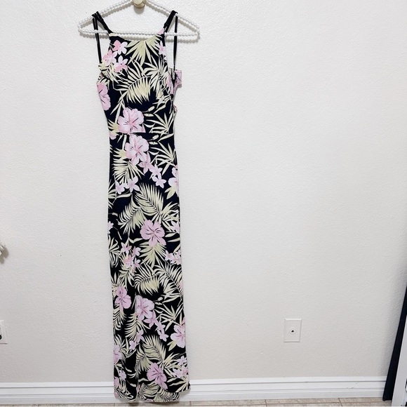 For love and lemons Palms Maxi Dress in Pastel Palm Floral size S - Picture 4 of 15